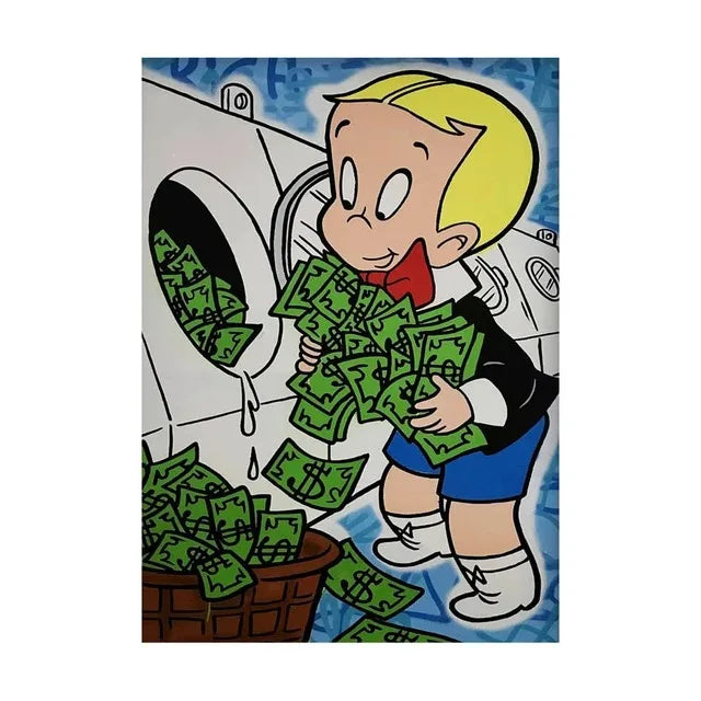 Graffiti Alec Monopoly Poster and Print Street Wall Art Canvas Paintings Rich Man Money Pop Art Picture for Home Decoration