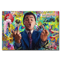 Classic Movie the Wolf of Wall Street Financial Genius Graffiti Art Posters Living Room Decor Canvas Painting Home Prints Murals