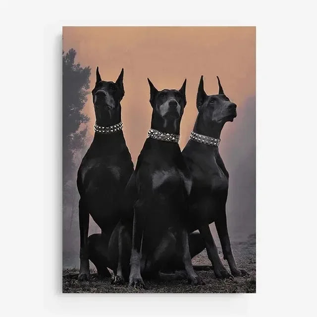 Elegante Wandkunst: Dobermann™️