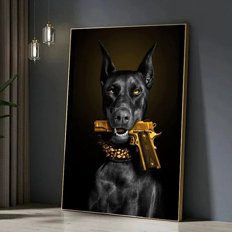 Elegante Wandkunst: Dobermann™️