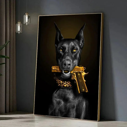 Elegante Wandkunst: Dobermann™️