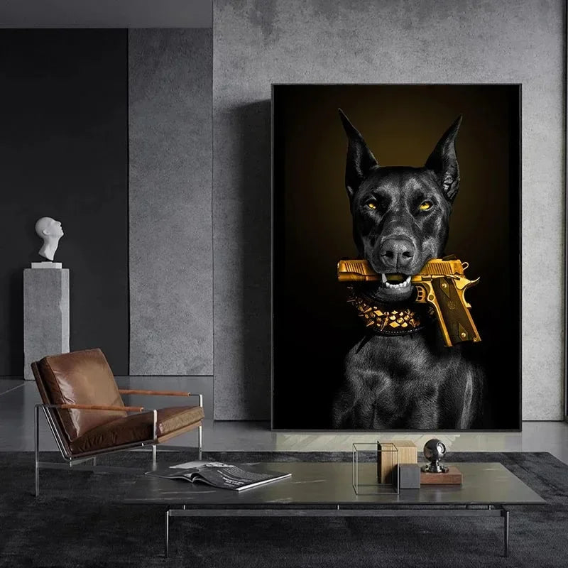 Elegante Wandkunst: Dobermann™️