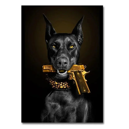Elegante Wandkunst: Dobermann™️