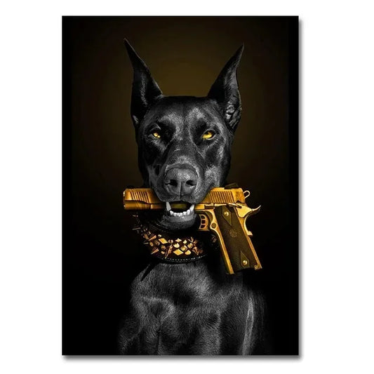 Elegante Wandkunst: Dobermann™️